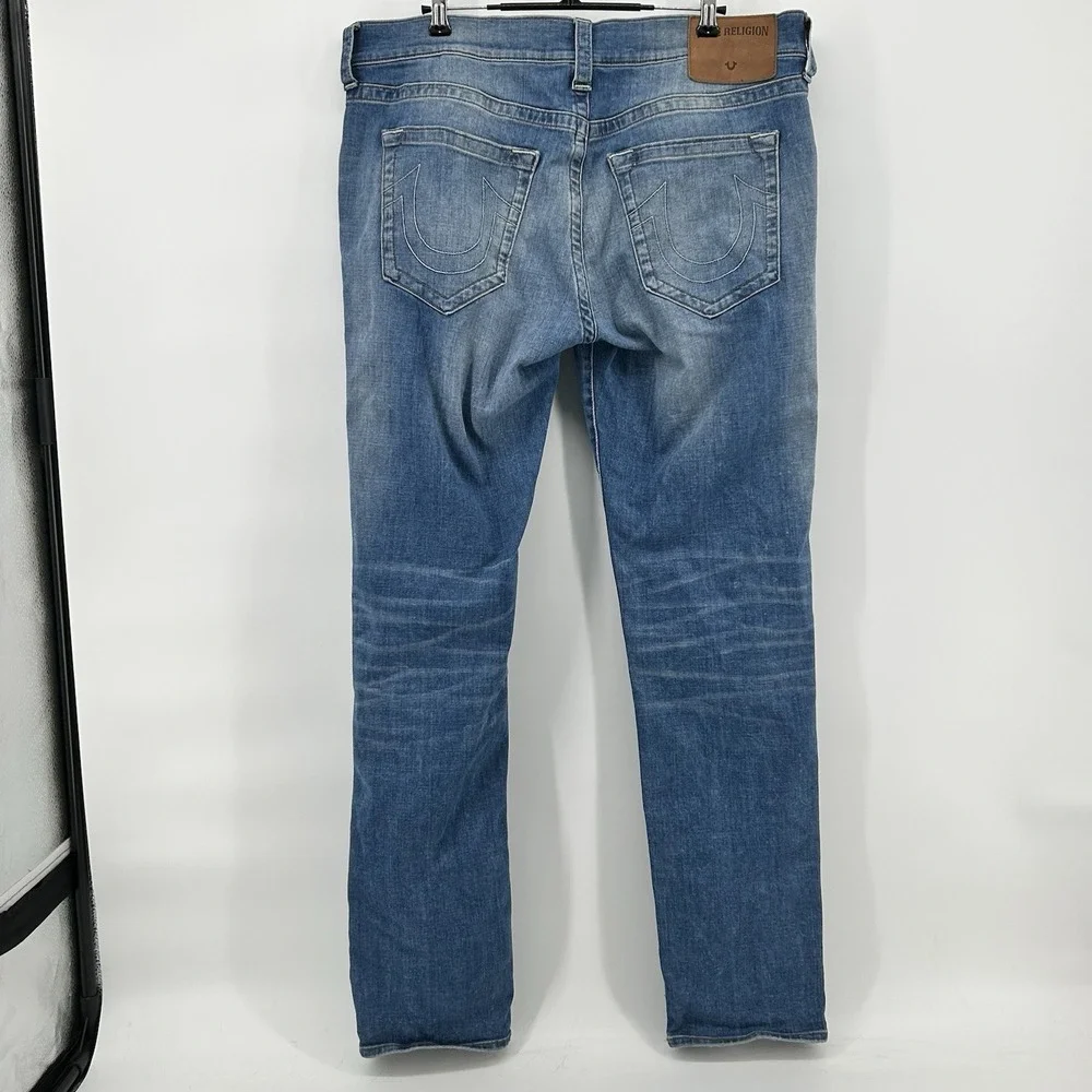 True Religion Rocco Jeans‎ Mens 36x32 Relaxed Skinny Stretch Denim Streetwear